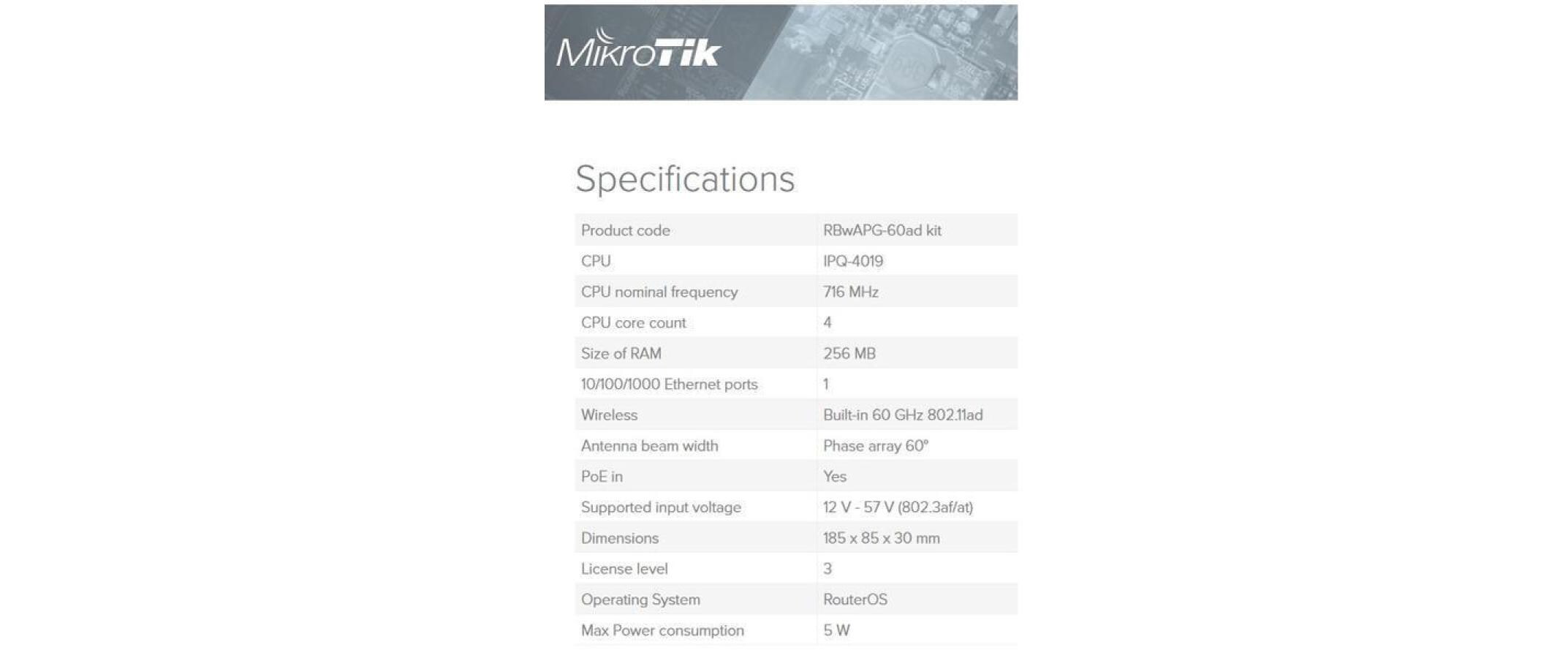 WLAN-Bridge Wireless Wire Kit, 200 m<br>60GHz-WLAN-Bridge Kit, Plug&Play