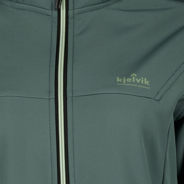 Kjelvik dames softshell jas groen