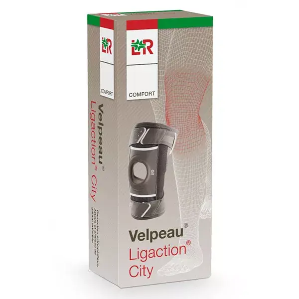 Joelheira Velpeau Ligaction City Comfort, tamanho 3, cor taupe
