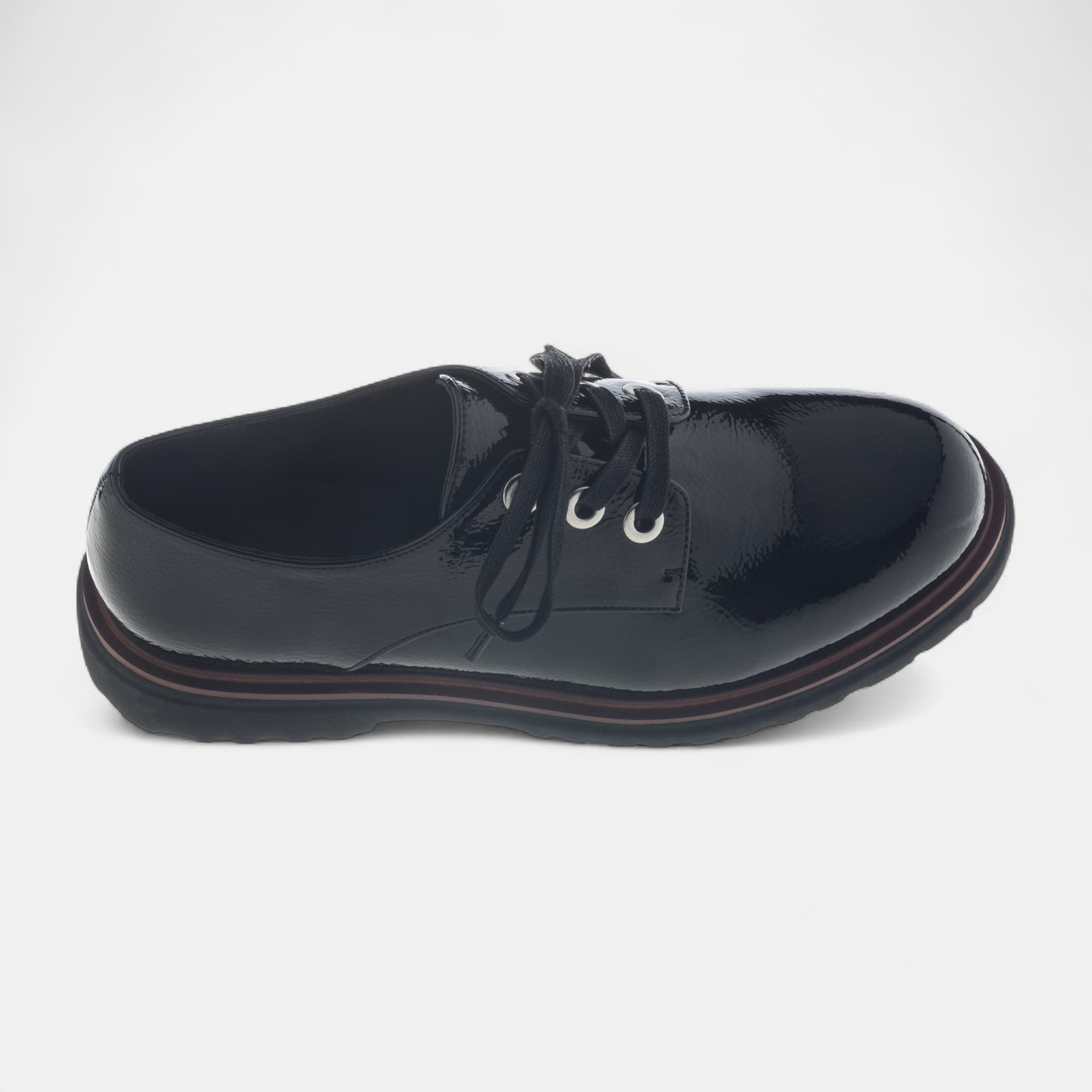 Derbies Femme noir vernis