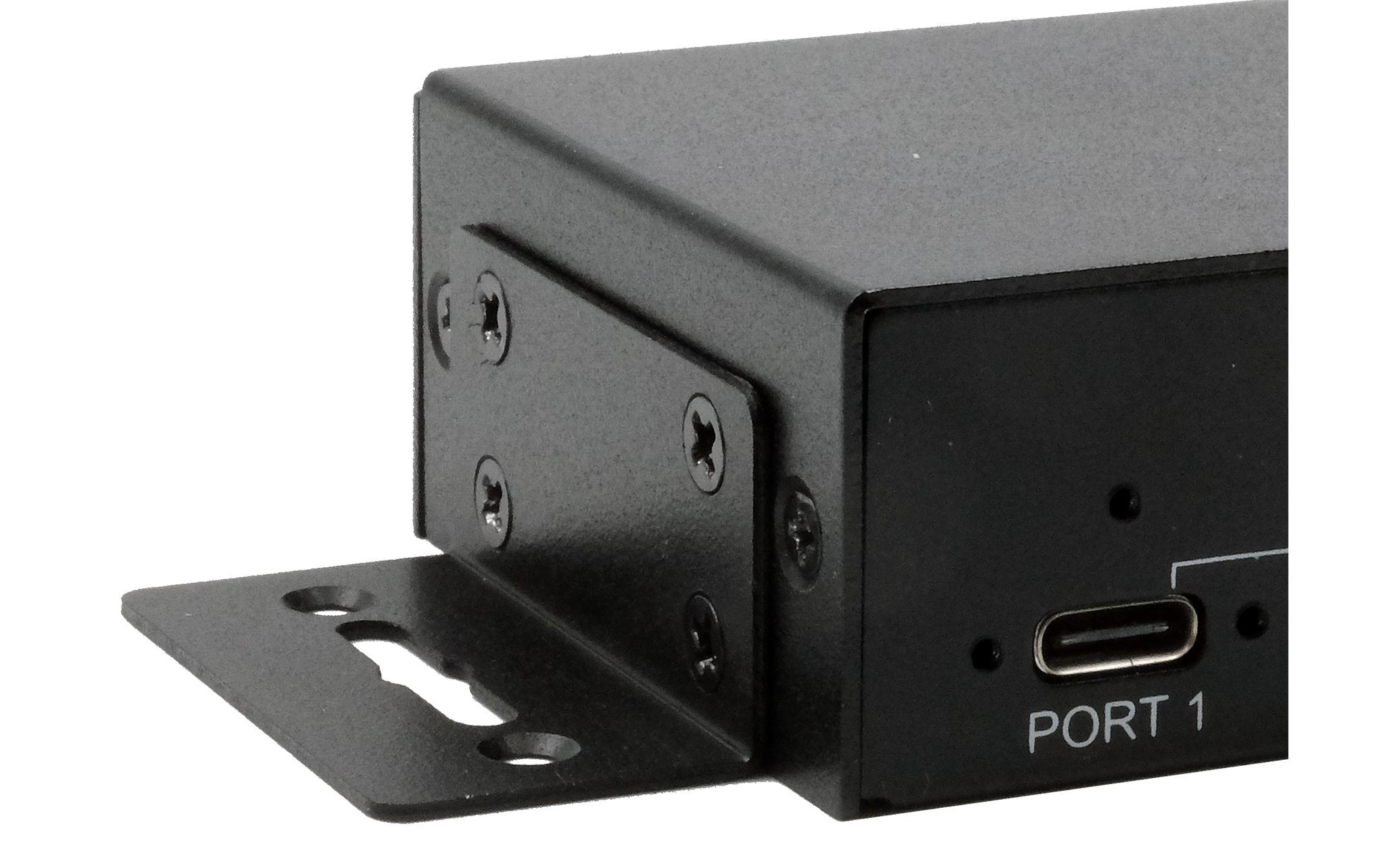 USB-Hub EX-11295HMS4-Port USB HUB für Tisch, Wand- und DIN-Rail Montage