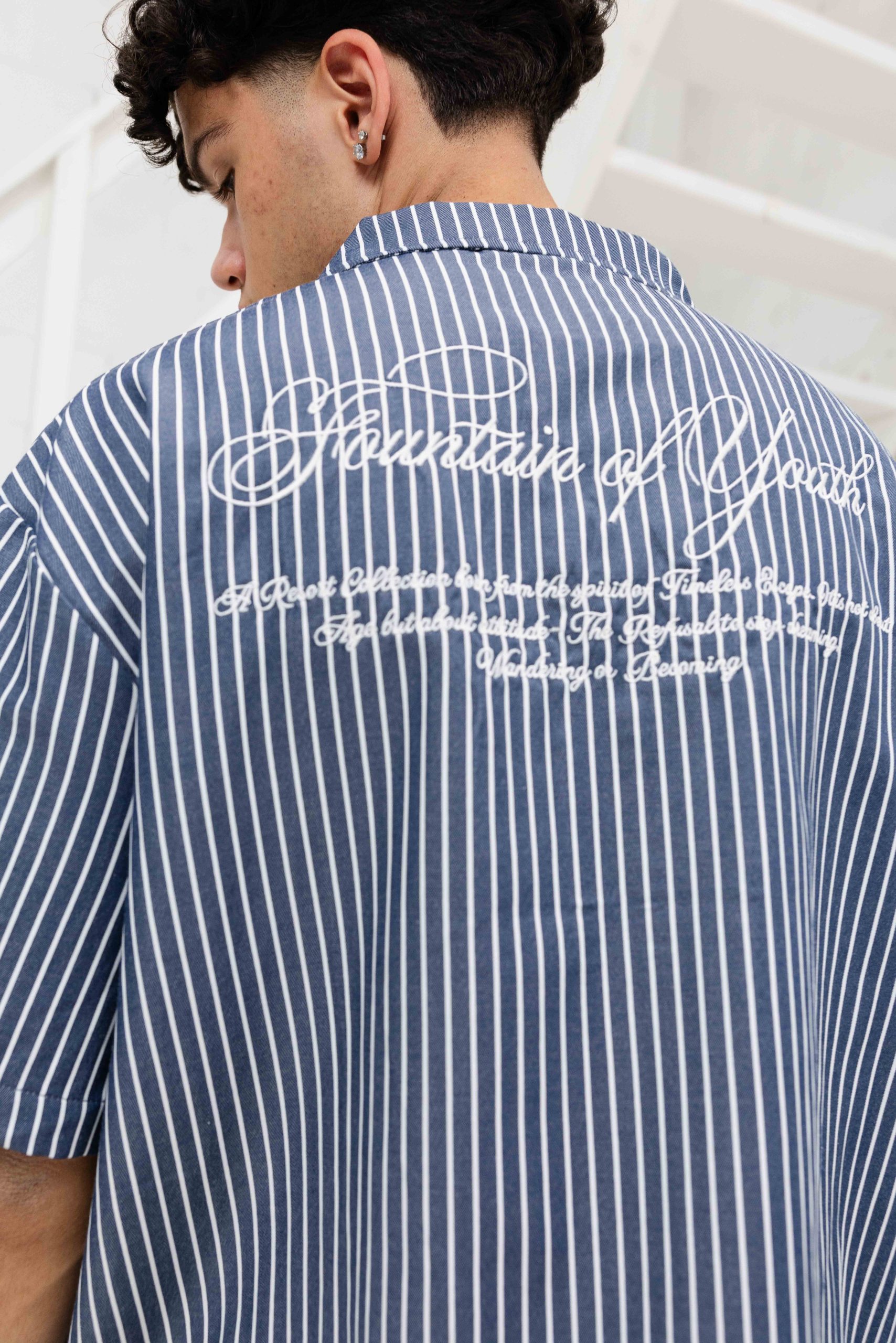 Equalité Sky Boxy Shirt Heren Donkerblauw