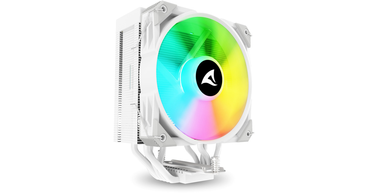 SharkoonA50 RGB CPU-koeler  (Wit, 4-pins PWM fan-connector)