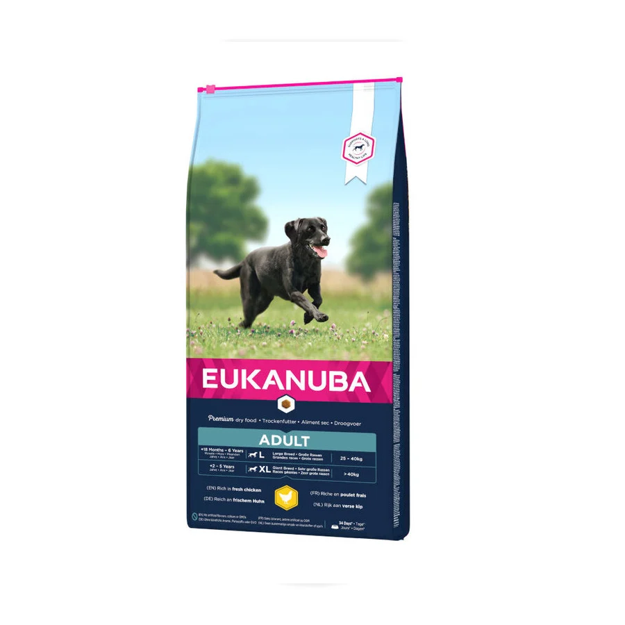 Ração Eukanuba para Cães Adultos de Porte Grande com Frango