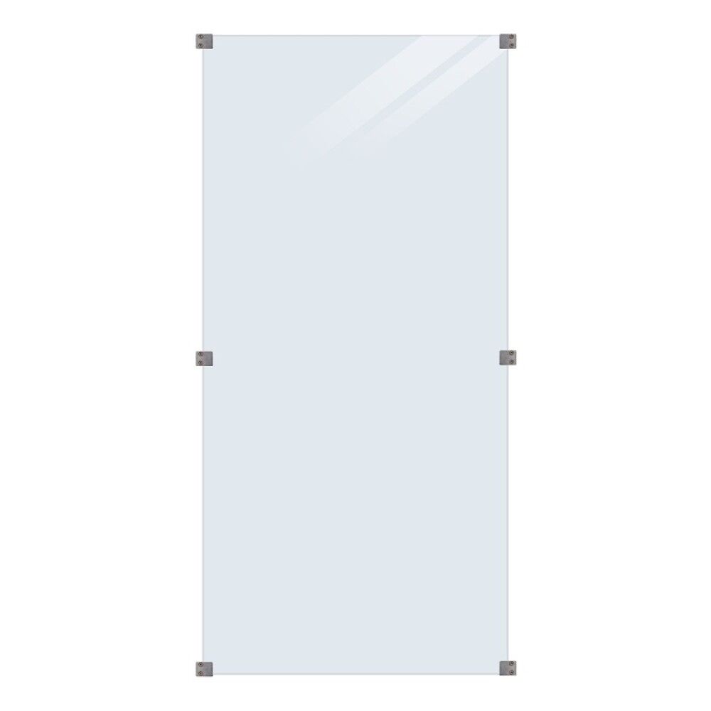 GLASSELEMENT PLUS 90X180CM KLART GLASS
