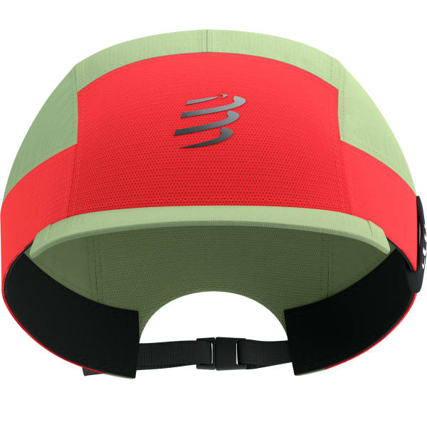 Casquette trail COMPRESSPORT 5 PANEL LIGHT CAP NILE/FLUO RED