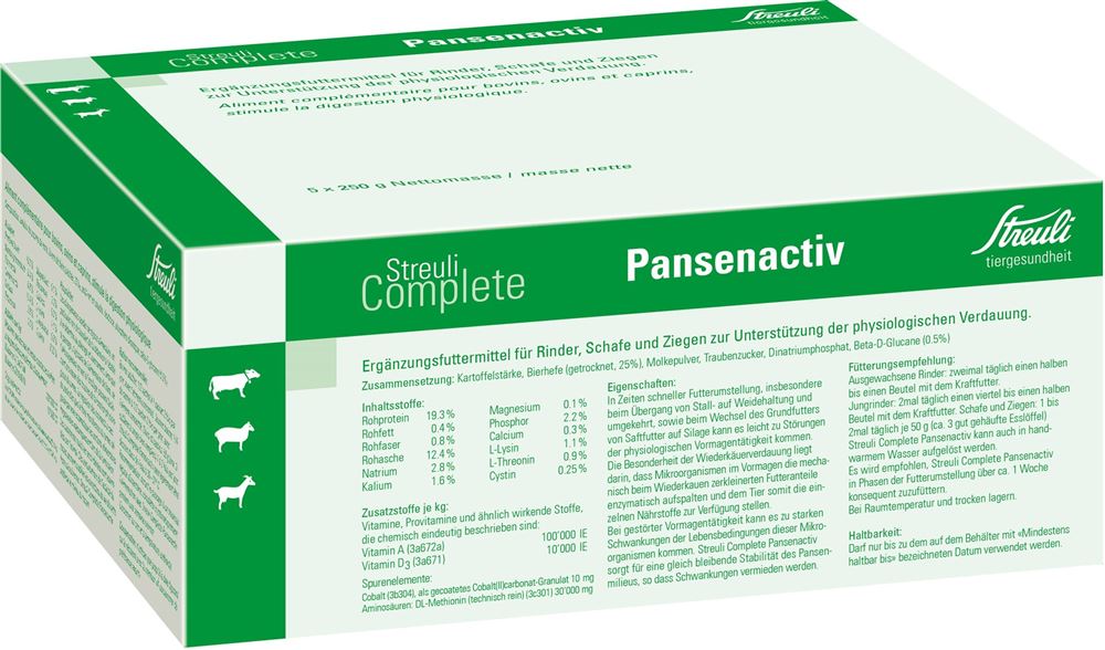 PANSENACTIV COMPLETE<br>5 × 250 g, Beutel, Pulver