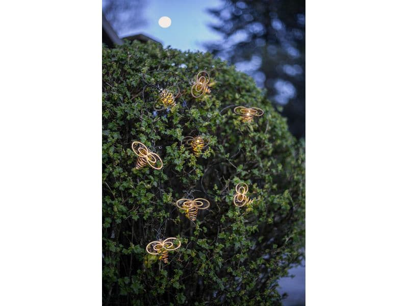 Star Trading Lichterkette Solar Wings, Warmweiss, 8 LED Solar Lichterkette