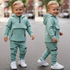 Pocket & Zipped set - mintgroen