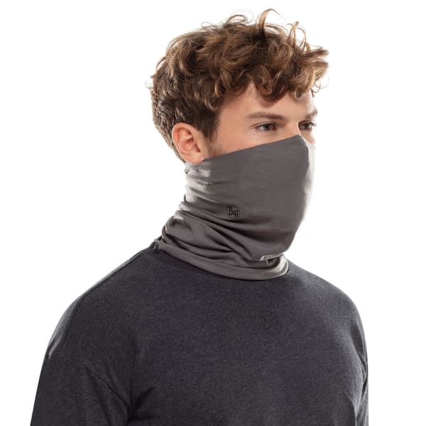 Bandeau cache cou randonnée BUFF TUBE FILTRANT SOLID GREY/CASTELROCK