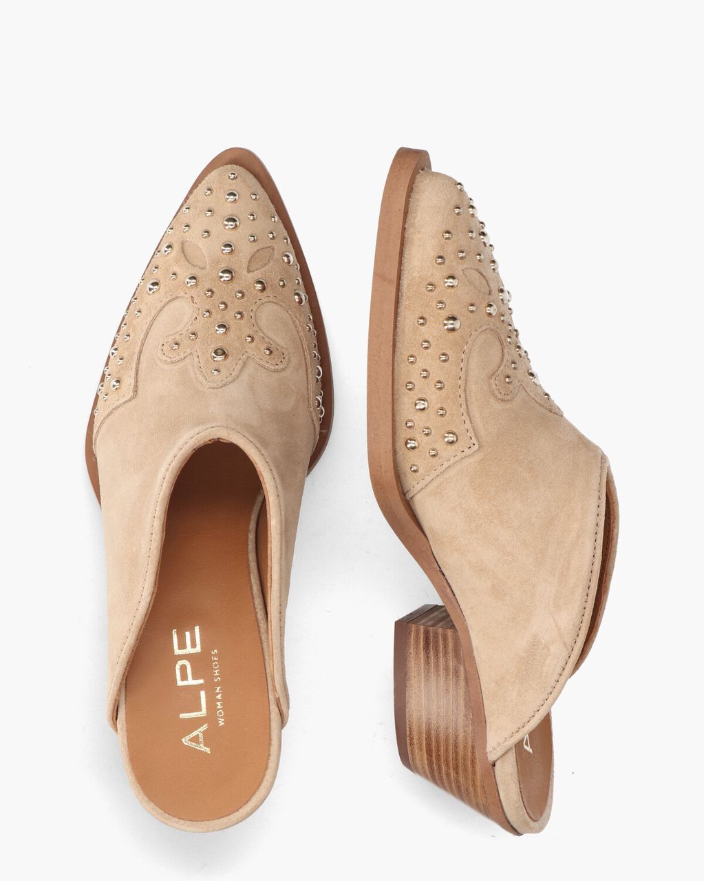 Alpe Western 5003 Beige Damesclogs