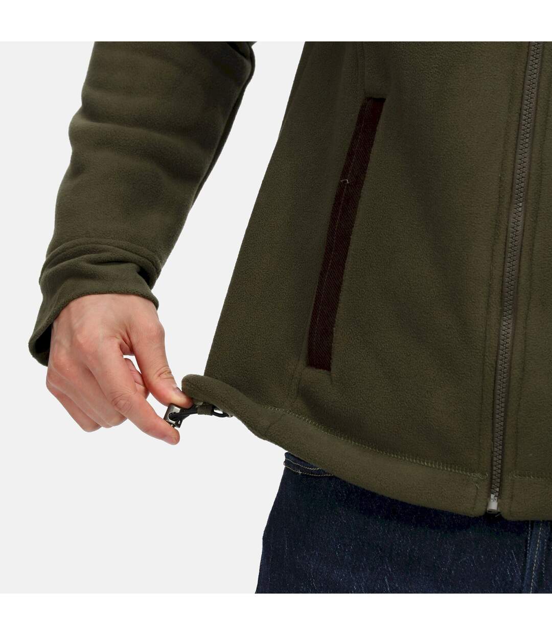 Regatta Veste polaire à fermeture éclair intégrale Faversham pour hommes (Kaki foncé) - UTRG7401