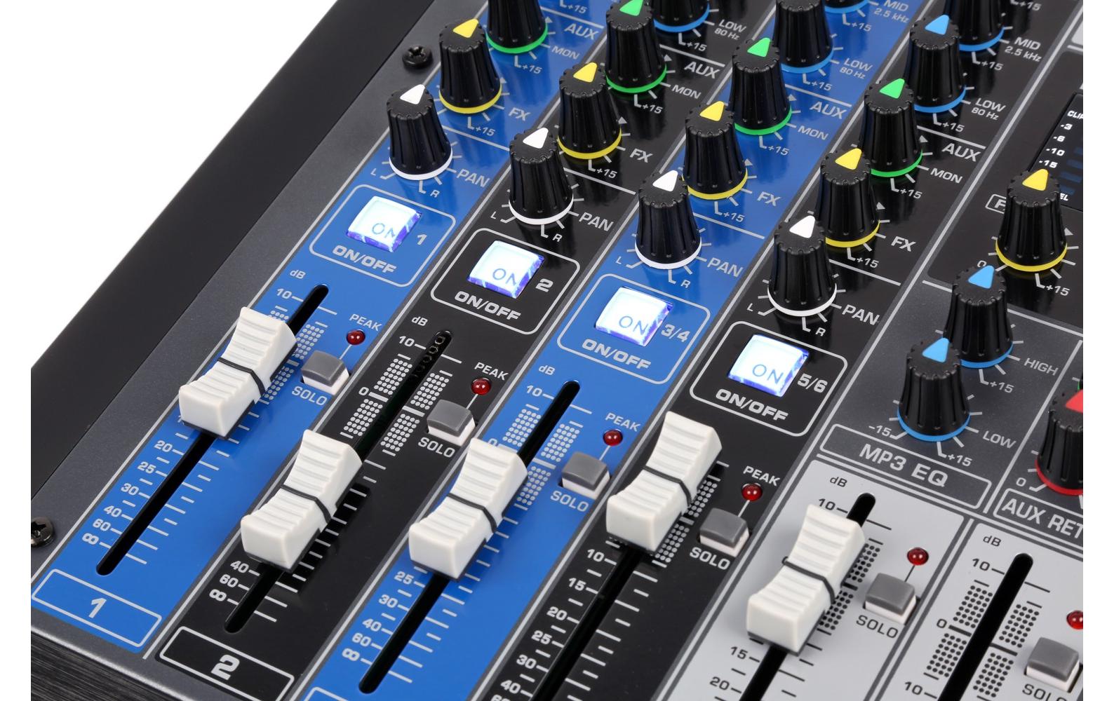 Mischpult PDM-S604<br>6-Kanal professioneller Analog Mixer