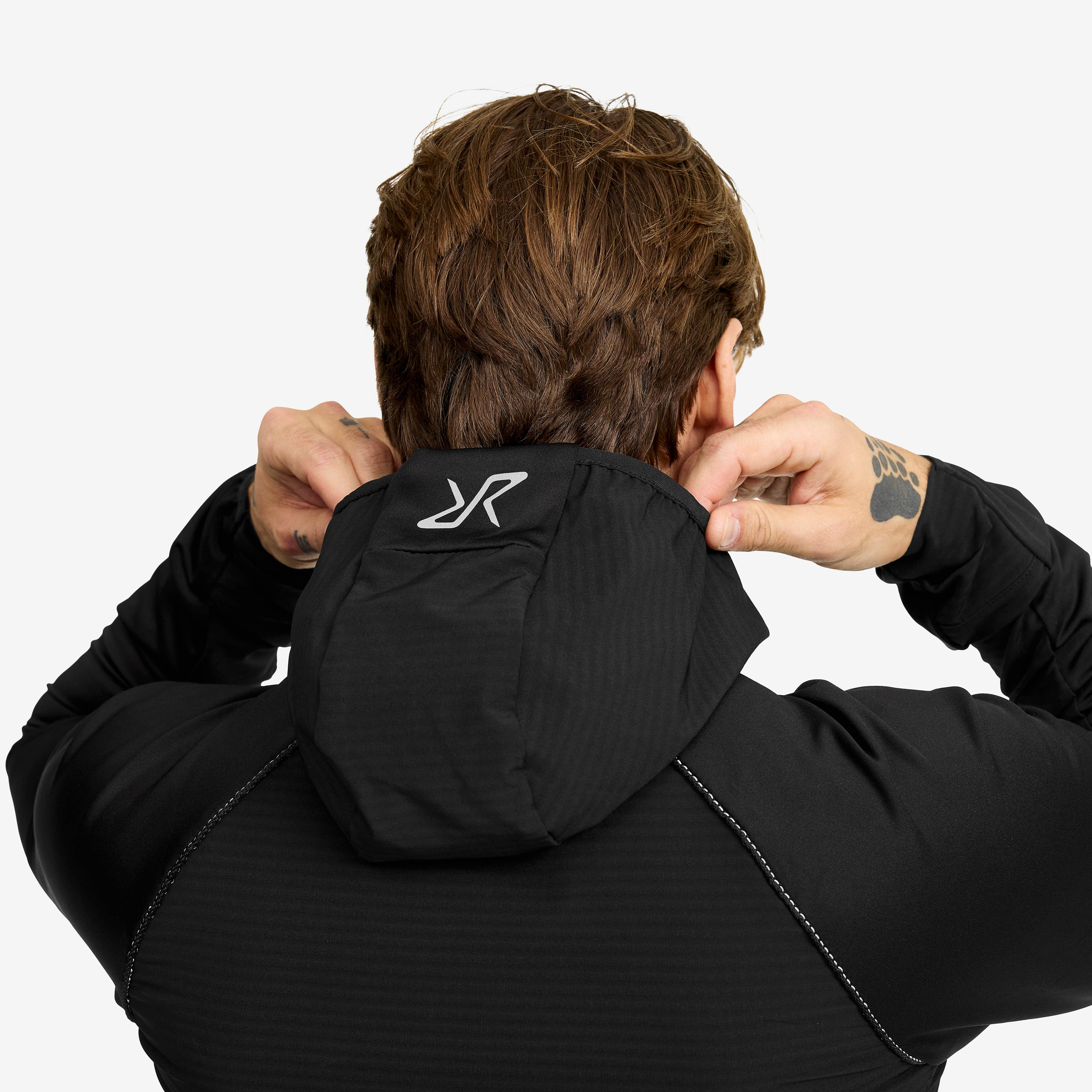 Pace Hooded Wind Jacket Herre Black