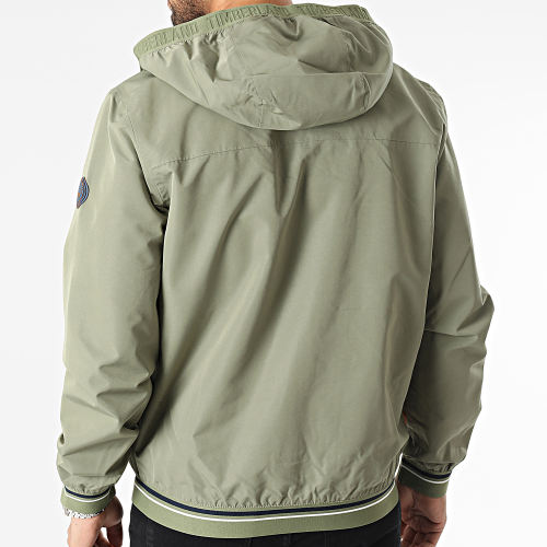 Veste Zippée Capuche A2D8B Vert Kaki