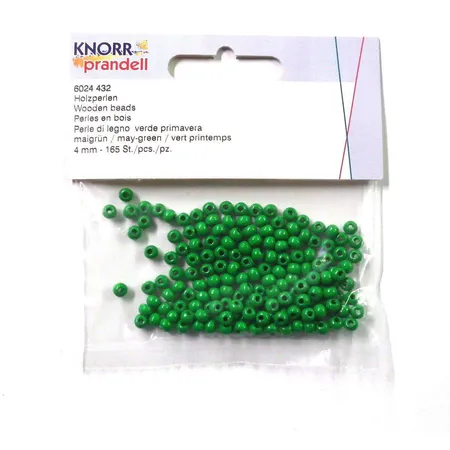 Knorr Prandell Holzperlen 4mm, maigrün, 165 Stück