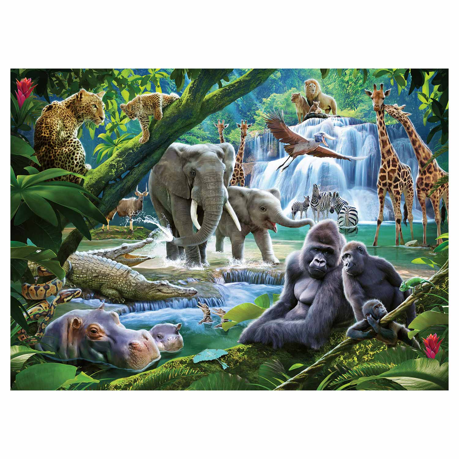 Jungle Dieren, 100st. XXL