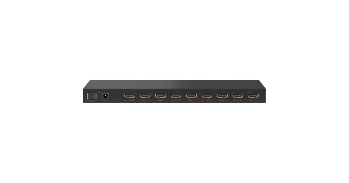 goobayHDMI Splitter 1 to 8  4K  (Zwart)