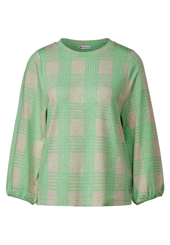 Kariertes Shirt - spring sand melange