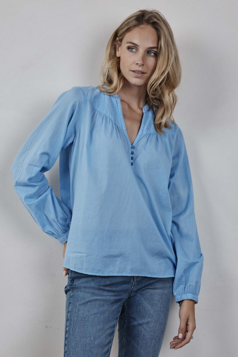 DIDI blauwe dames blouse