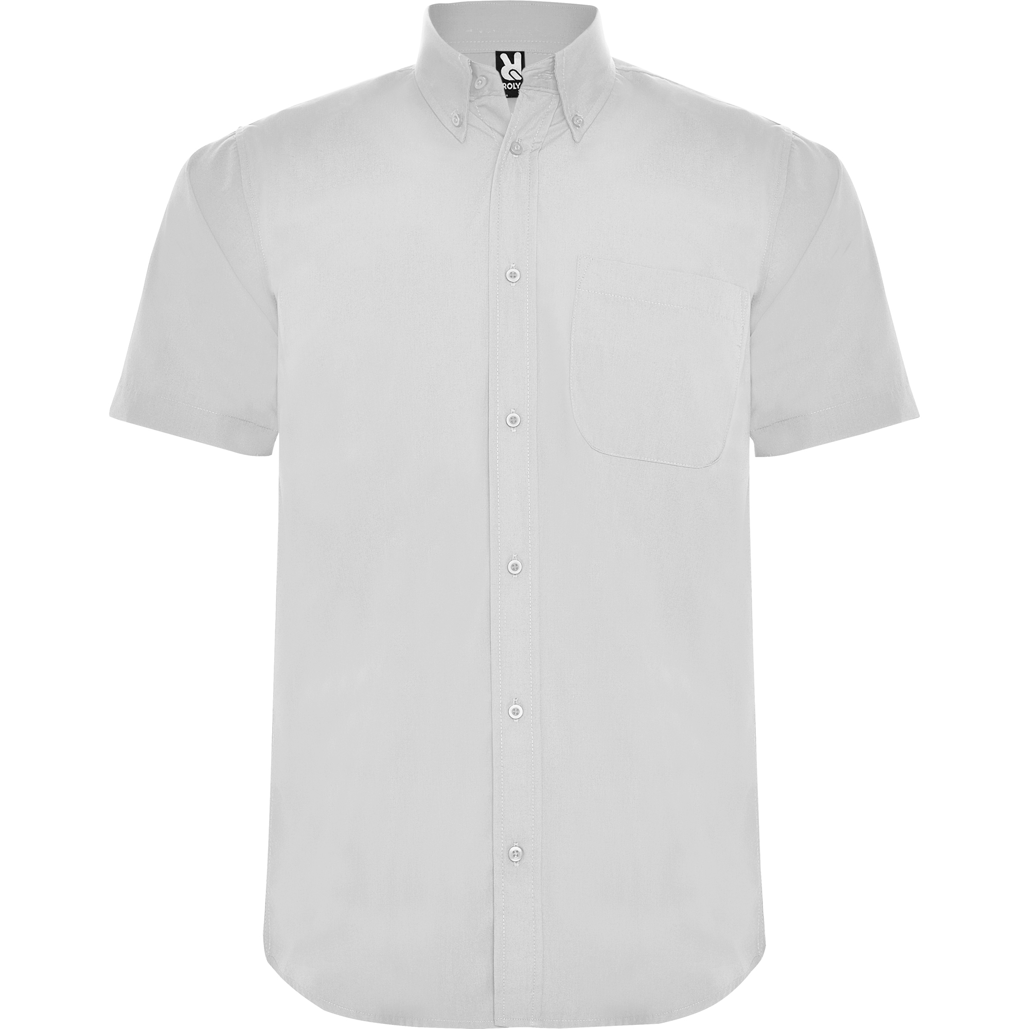 Roly CM5503 - AIFOS Chemise à manches courtes et col classique amidonné avec un bouton