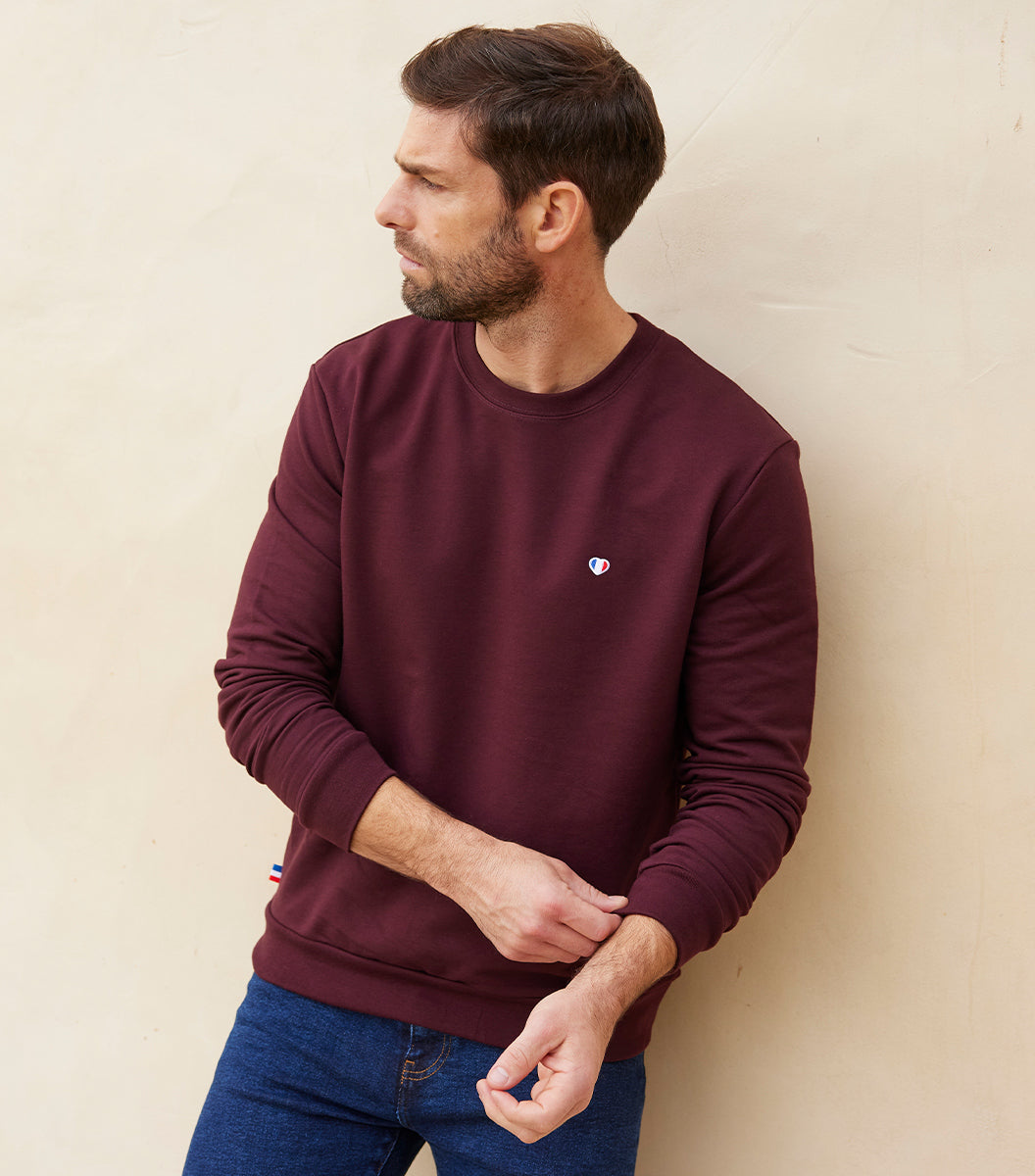 Sweat Homme Bordeaux - Iconique