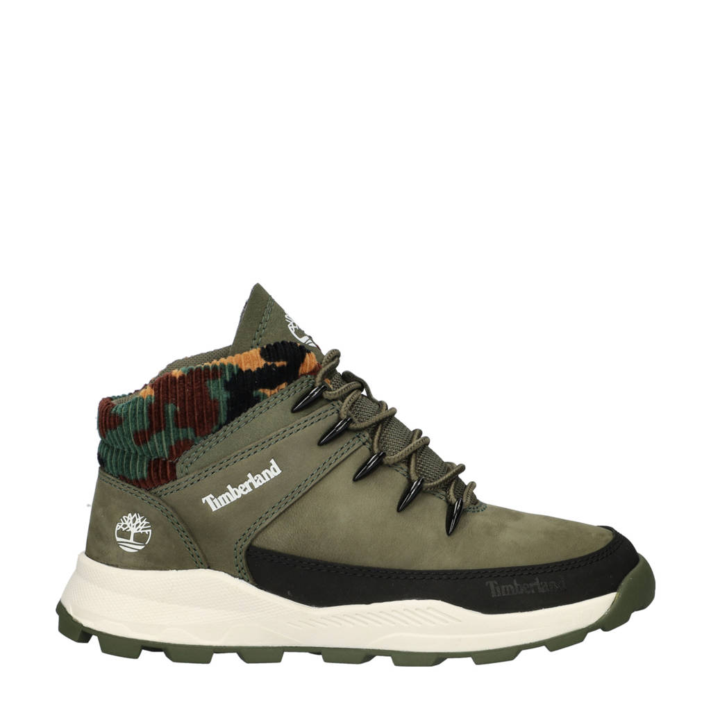 Timberland Brooklynnubuck veterboots donkergroen