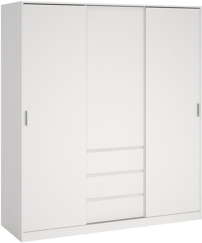 By FonQ Basics - Slide - Kledingkast - 4 Opbergvakken - 3 Lades - Functionaliteit
