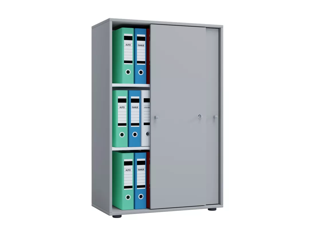 Armoire de bureau portes coulissantes Lona 3x