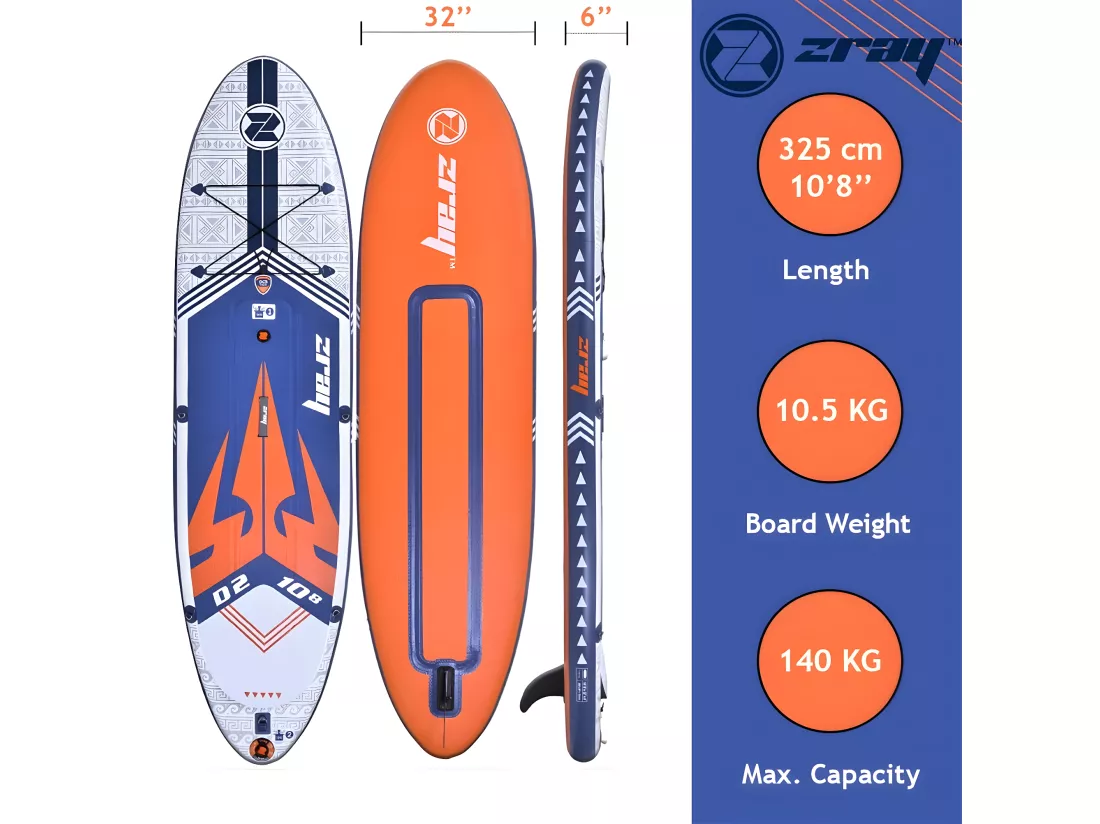 SUP Paddle Gonflable Dual 10'8 Zray 325x81x15cm(10'8x32
