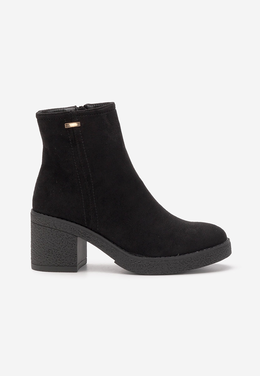 Bottines à talon noires Mildred