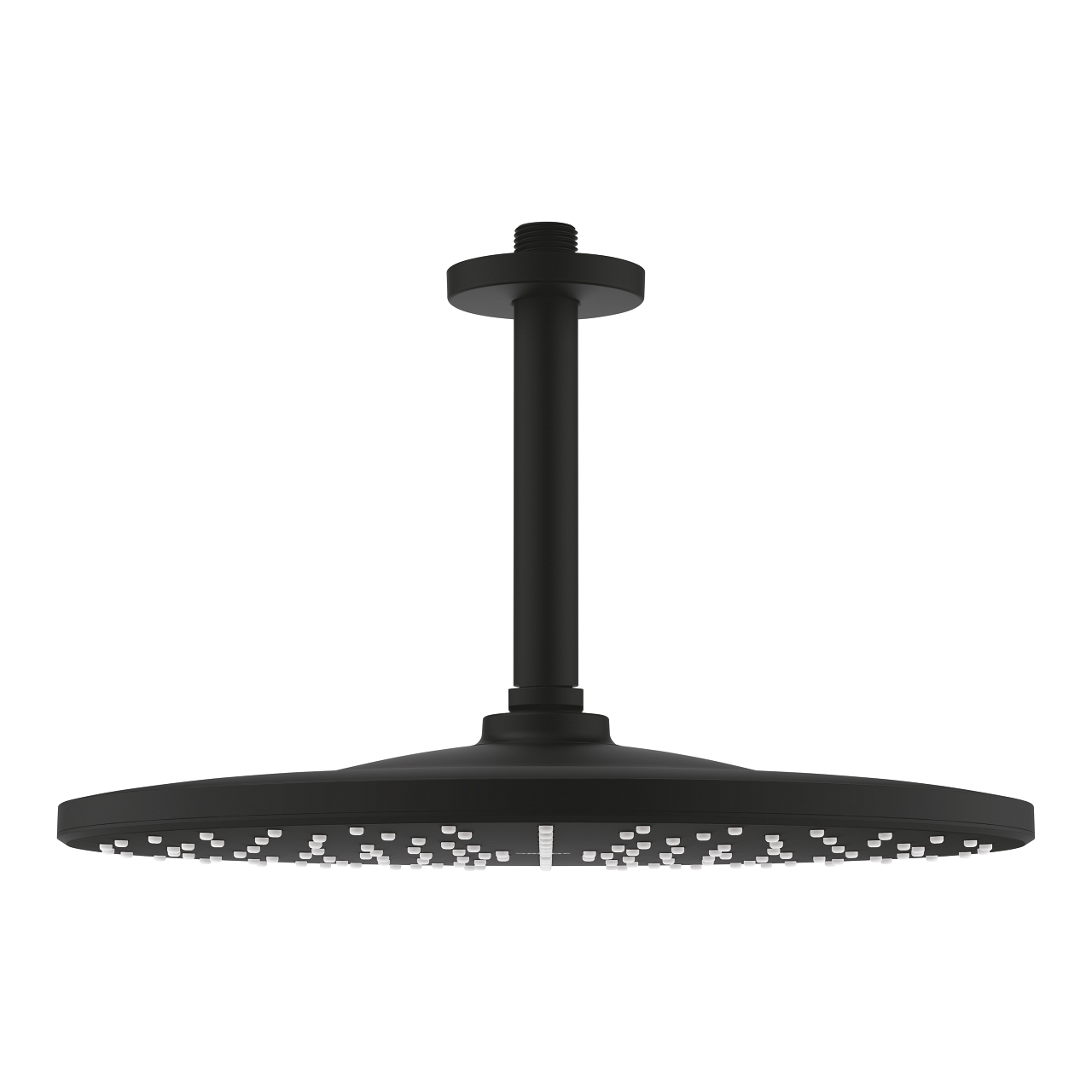 Grohe Rainshower hoofddouche met plafondarm phantom black - zwart mat