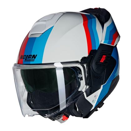 Casque Nolan N120-1 - LINEO - Blanc / Bleu