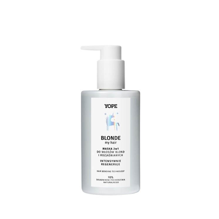 YOPE BLOND my HAIR Conditioner-Maske 2in1 für blondes und blondiertes Haar 300 ml