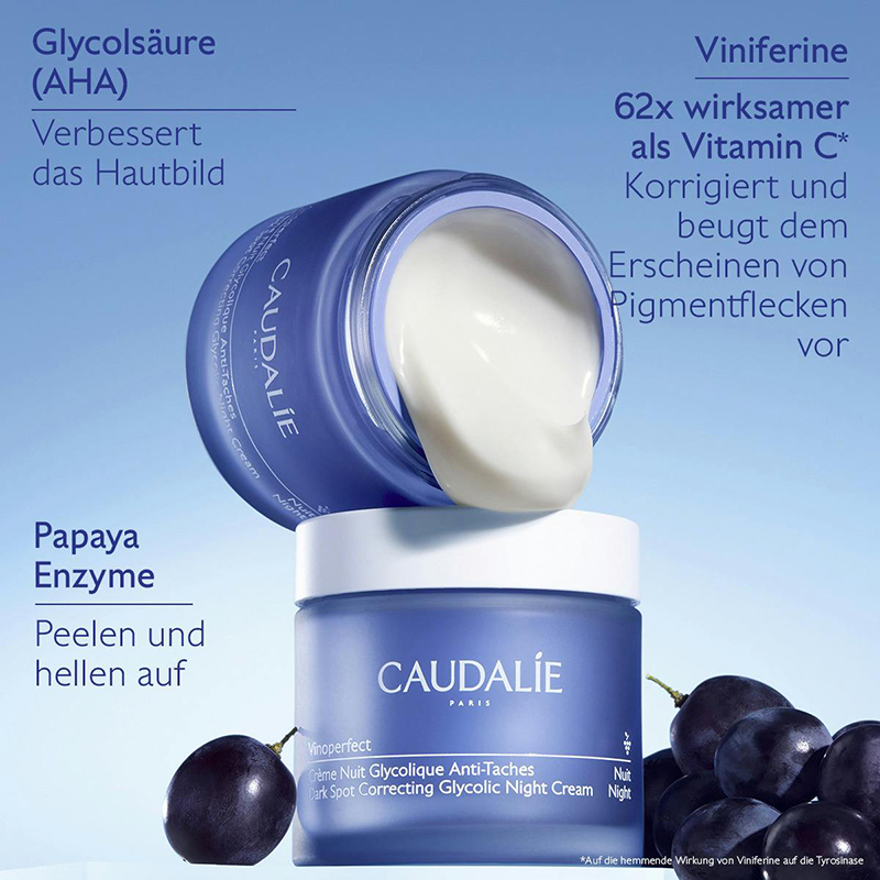 Caudalie - Vinoperfect - Anti-Pigmentflecken Glykol-Nachtcreme, 50ml