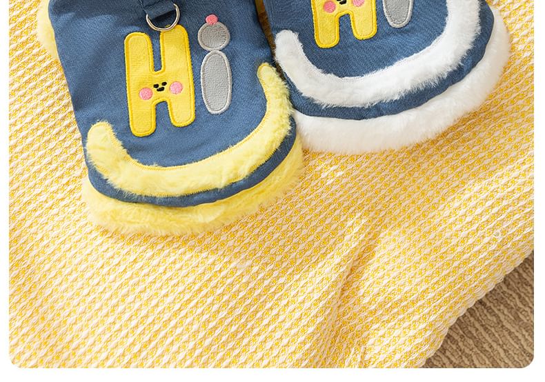 Cissilli - Fleece gevoerde top met lettersapplicatuur
