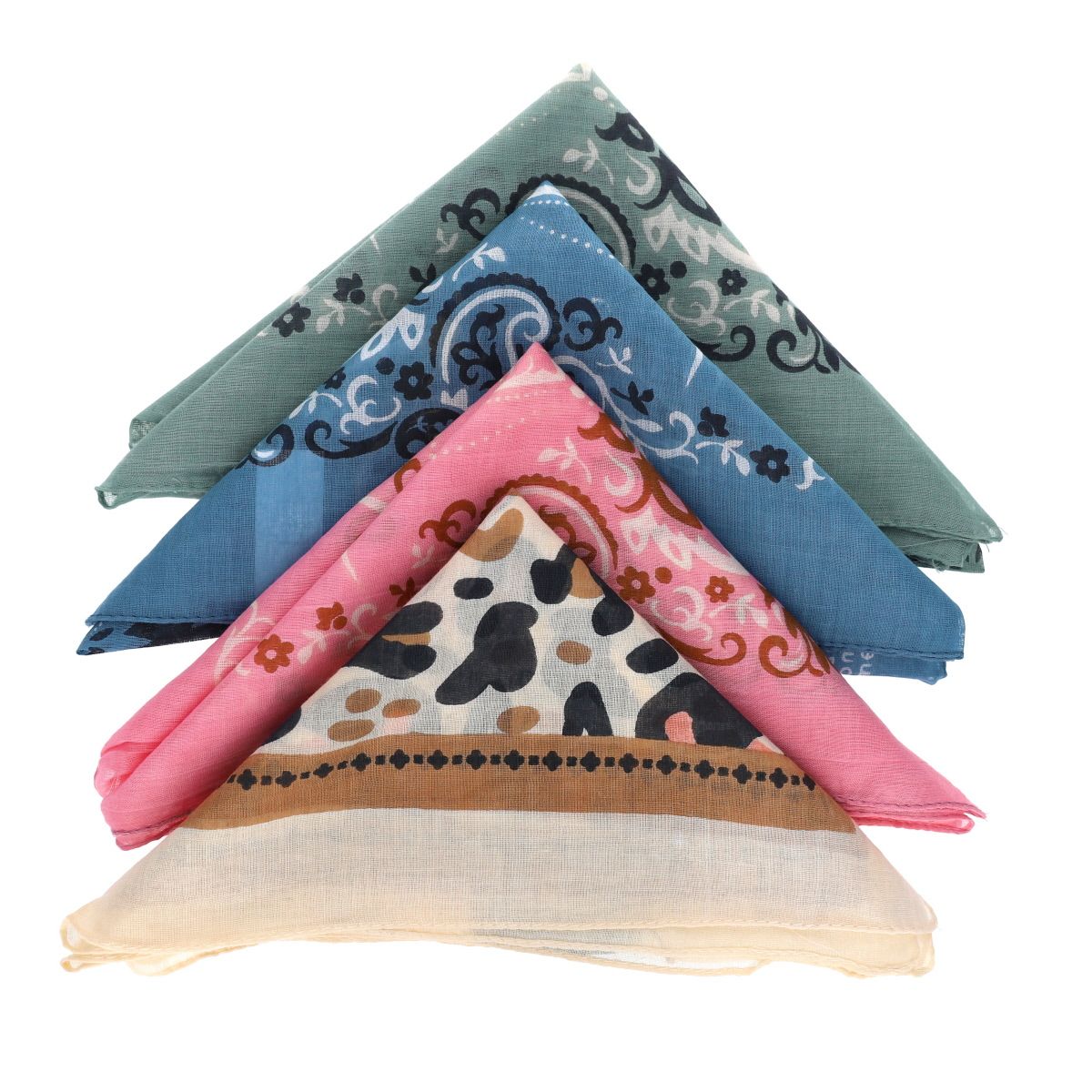 Foulard bandana rose - Petit format Le petit Souk