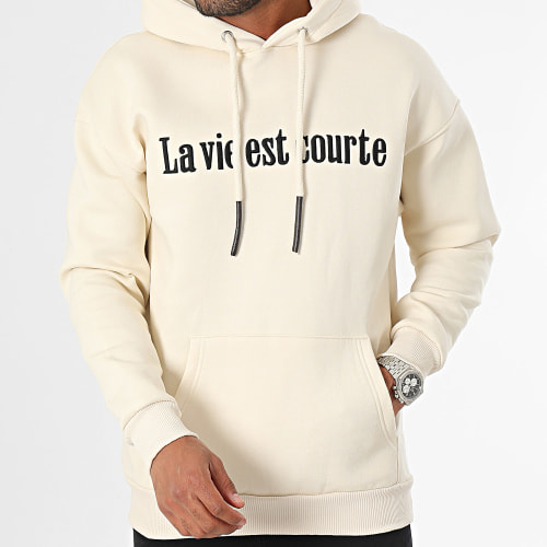 Sweat Capuche Beige