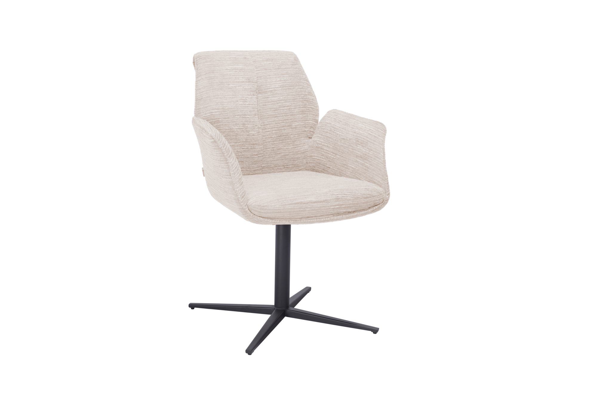 Ivy draaistoel stof beige aanbieding