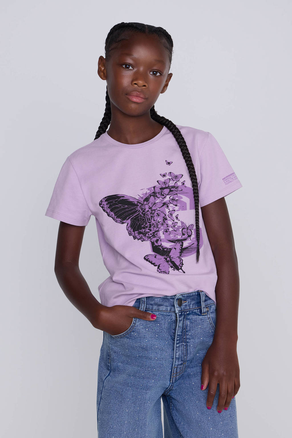 Coolcat T-shirt Tisah met Vlinder Print