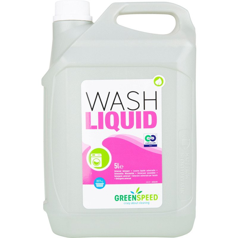 Lessive liquide concentrée Wash liquid Greenspeed - Bidon de 5 L