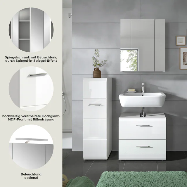 INOSIGN Badezimmer-Set Set, 3 Stk. tlg.