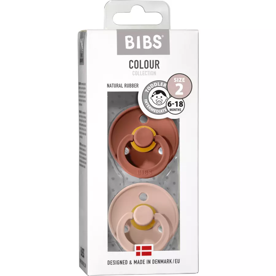 BIBS® Schnuller Colour Blush  Woodchuck 6-18 Monate, 2 Stk.