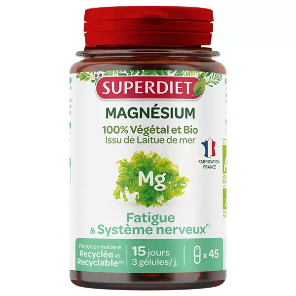 Superdiet Alface Marinha Magnésio 45 cápsulas