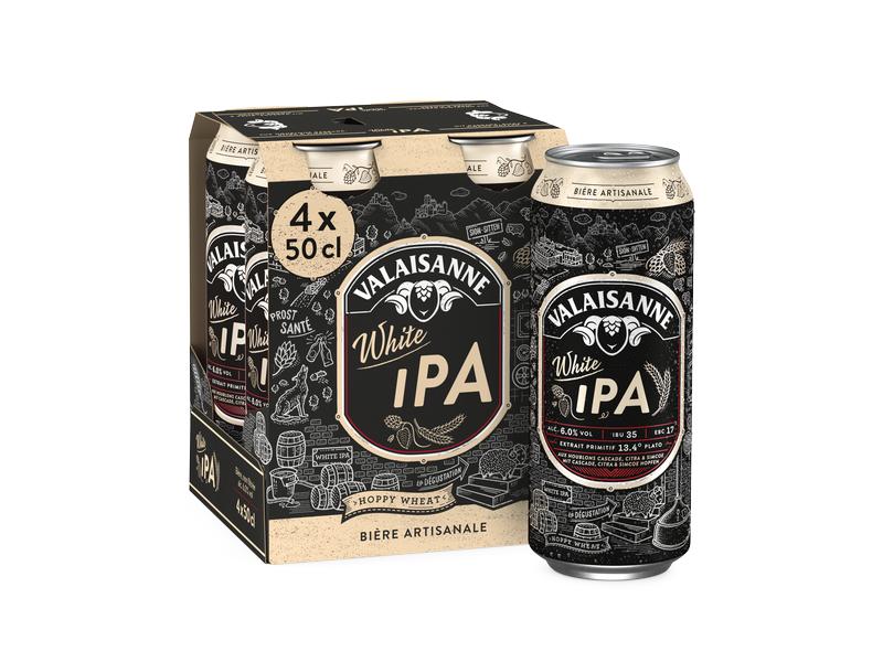 Valaisanne Bier White IPA 4 x 0.5 l Weisses India Pale Ale