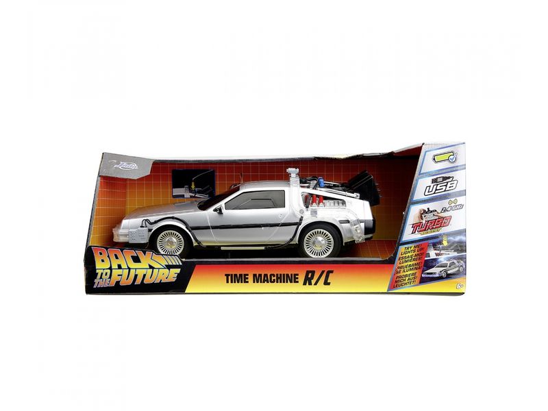 Jada Toys Back to the Future RC Time Machine RTR, 1:16 Ferngesteuerter DeLorean DMC-12 aus Back to the Future