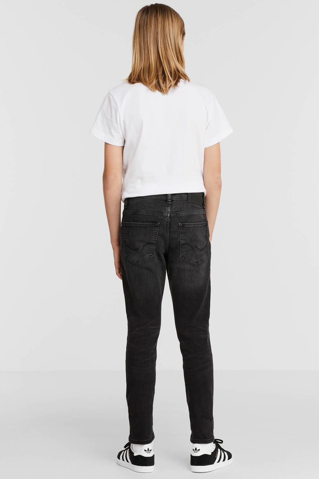 JACK & JONES skinny jeans JJILIAM JJORIGINAL black denim washed