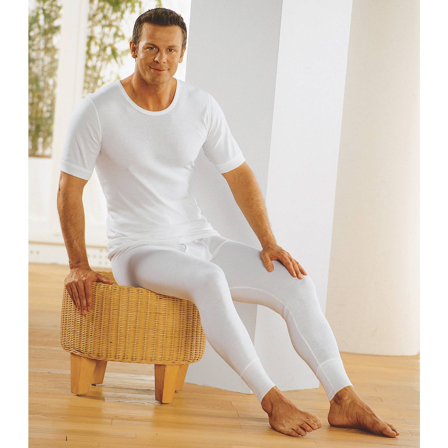 Conta Doppelripp Herren-Unterhemd, 1/2 Arm im 4er-Pack