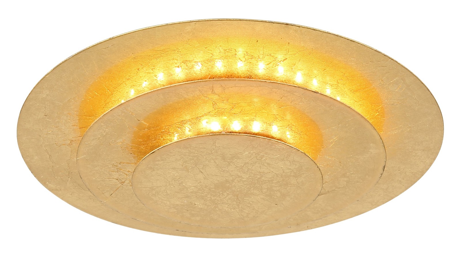 LED-Deckenleuchte - goldfarben - Ø 18 cm