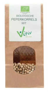 Vitiv Witte Peper Korrels Bio 250GR